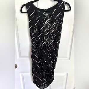 Alice + Olivia Black Sequin Dress